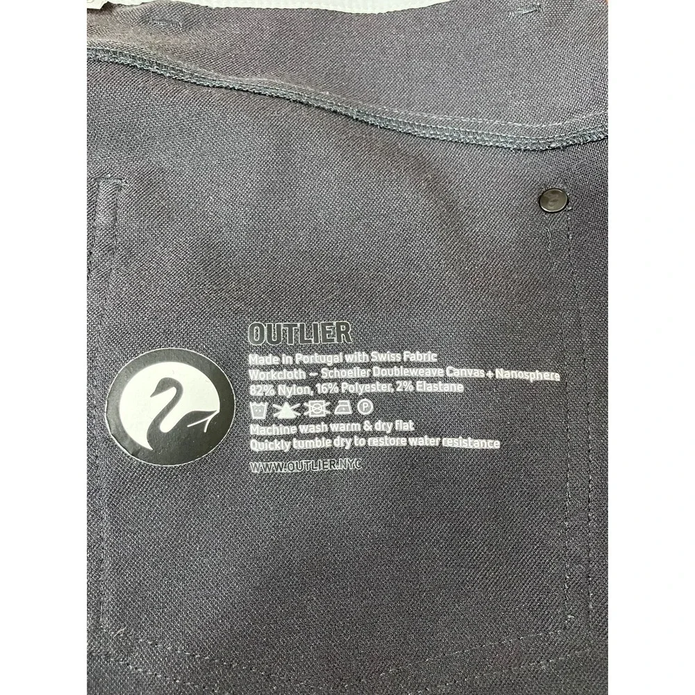 Outlier Slim Dungaree Navy Blue Schoeller Workcloth Pants 30X28  Made Portugal
